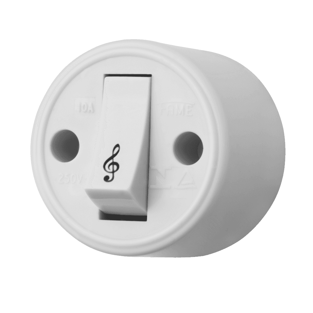 Pulsador Campainha 10A/250V~ - Cinza - Sobrepor