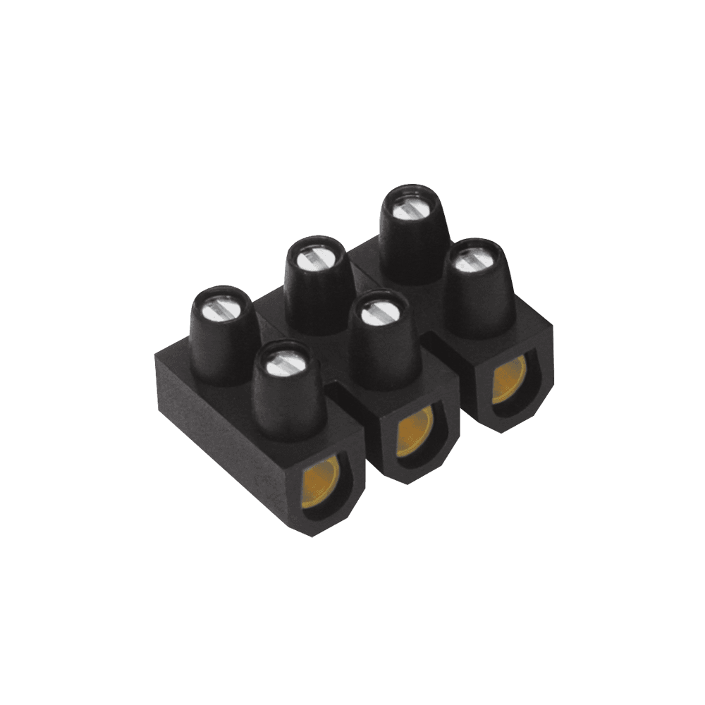 Conector 6mm² Múltiplo Barra com 3 Bornes para Condutor Elétrico