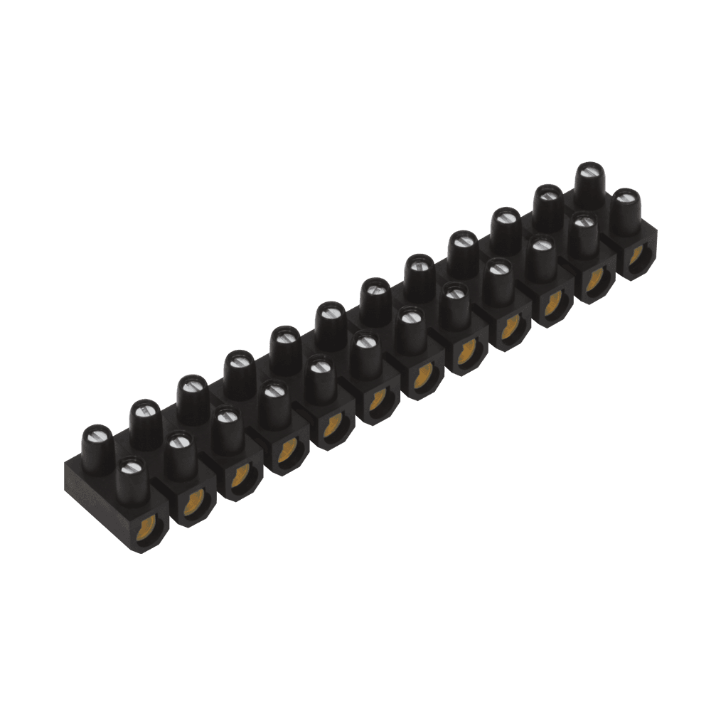 Conector 10mm² Múltiplo Barra com 12 Peças para Condutor Elétrico