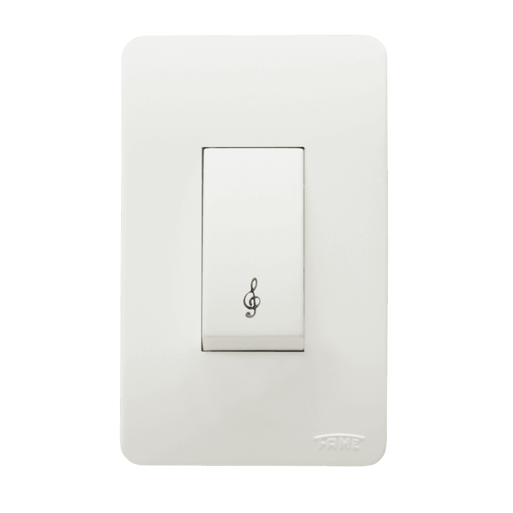 Pulsador Campainha 16A/250V~ com Placa - Sistema Externo Modular