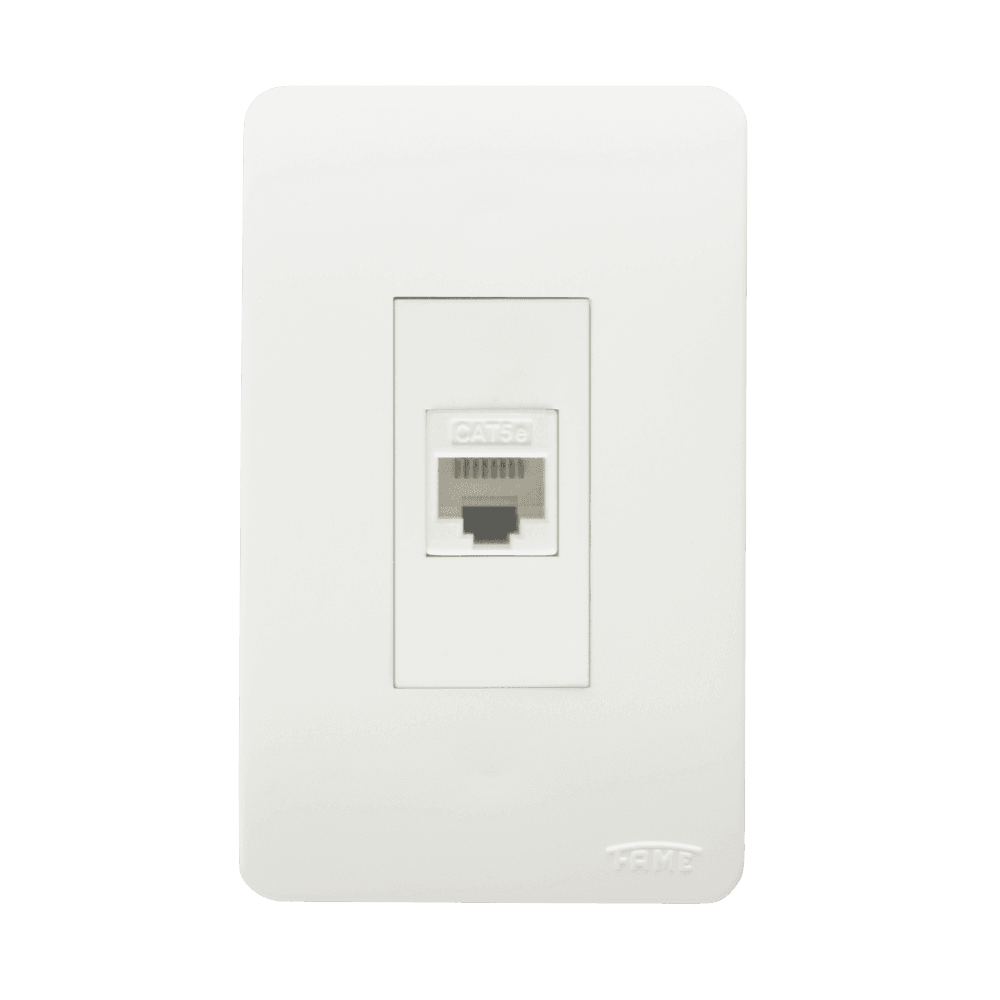 Tomada Rede RJ45 Cat. 5E 8 Vias Com Placa Externa Modulare