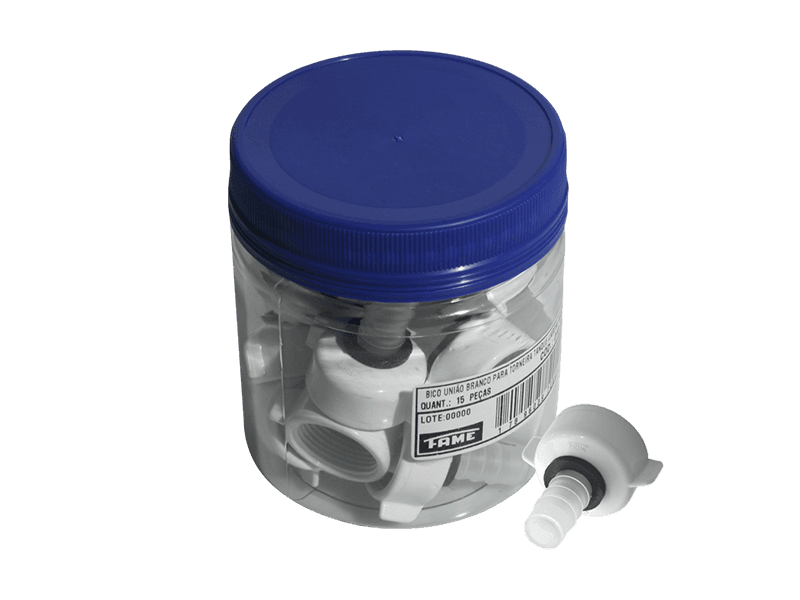 Bico União para Torneiras com Rosca 3/4" - Branco
