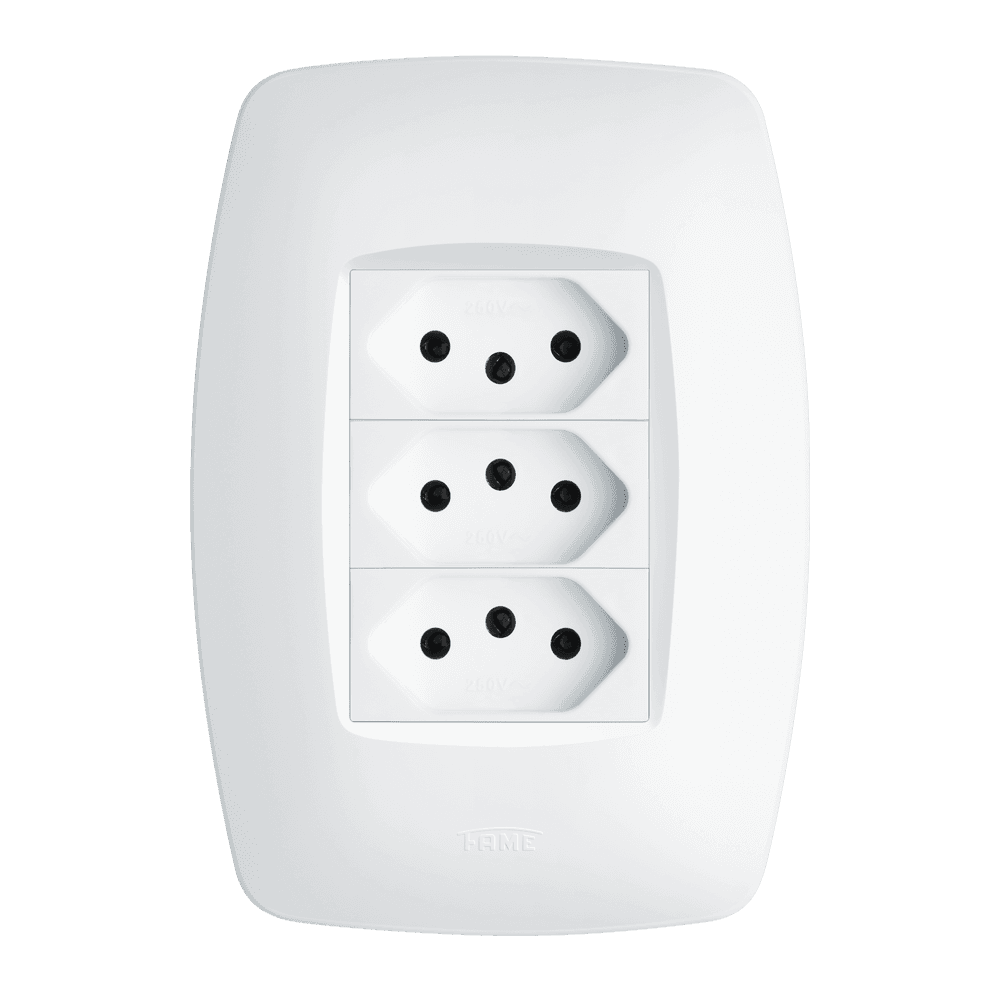 3 Tomadas 2P+T 10A/250V~ - Elegance