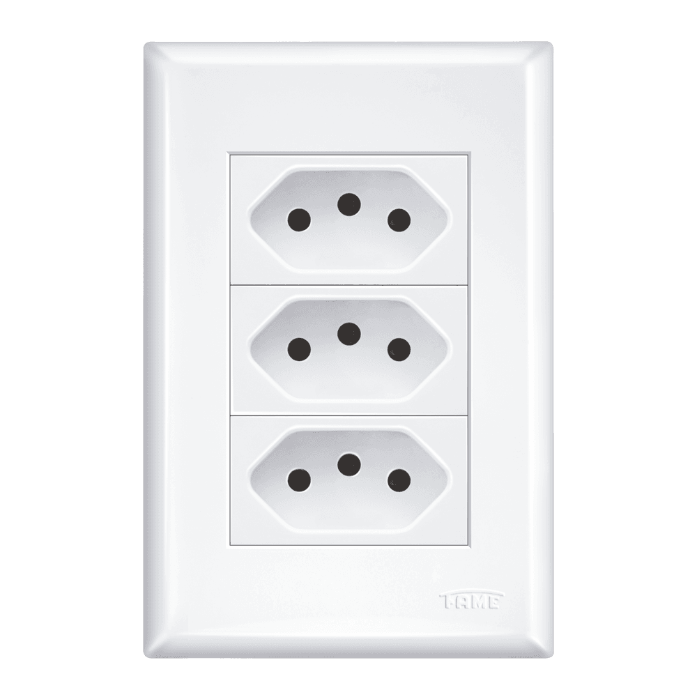3 Tomadas 2P+T 10A/250V~ - Evidence