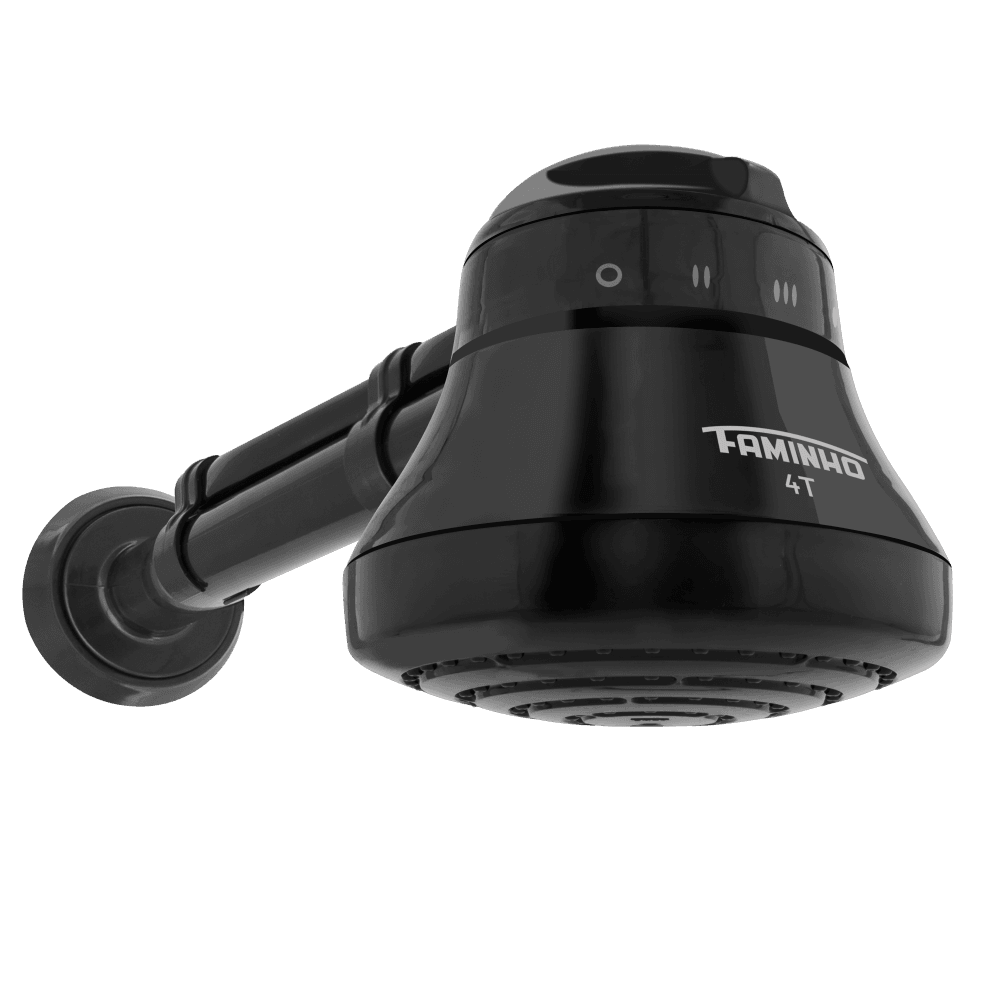 Ducha Faminho Black 4T com Cano de 30cm - 127V~ 5.400W