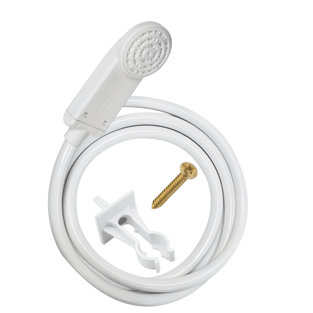 Chuveirinho Intense/Compacta com Suporte e Mangueira de 2m Branco