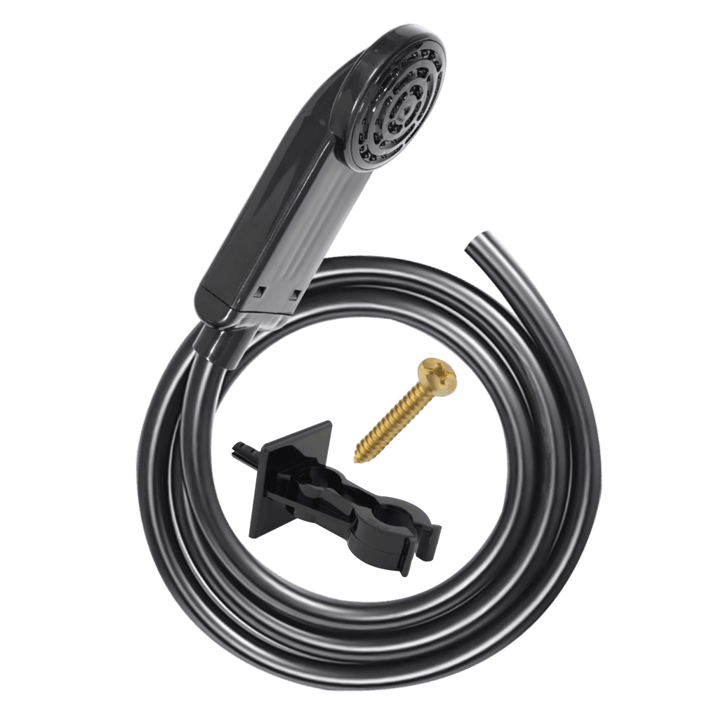 Chuveirinho Intense/Compacta com Suporte e Mangueira de 2m Black