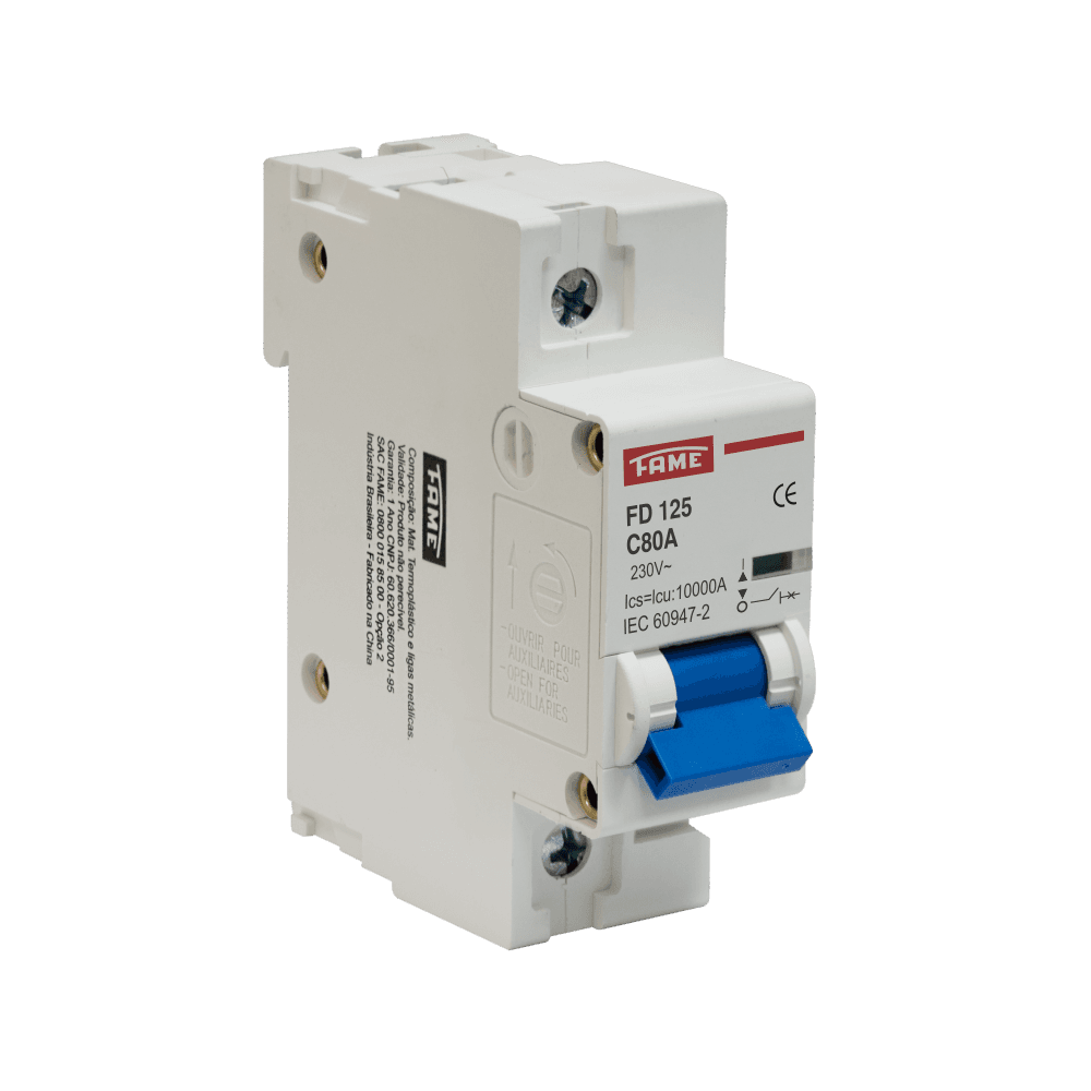 Disjuntor DIN FD 125 - Monopolar 1P 80A