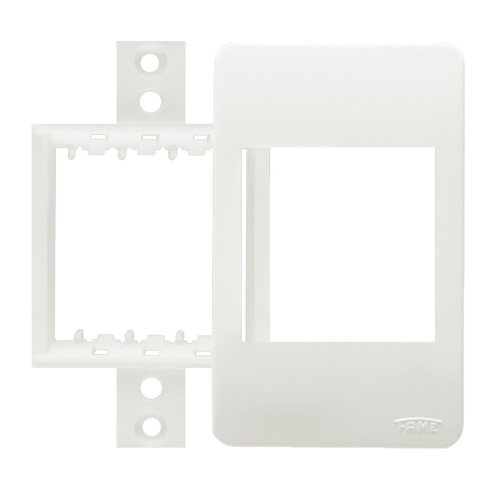 Placa 2 Módulos F2 com Suporte - Sistema Externo Modular 